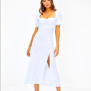 Glassons Floral Puff Sleeve Midi Dress